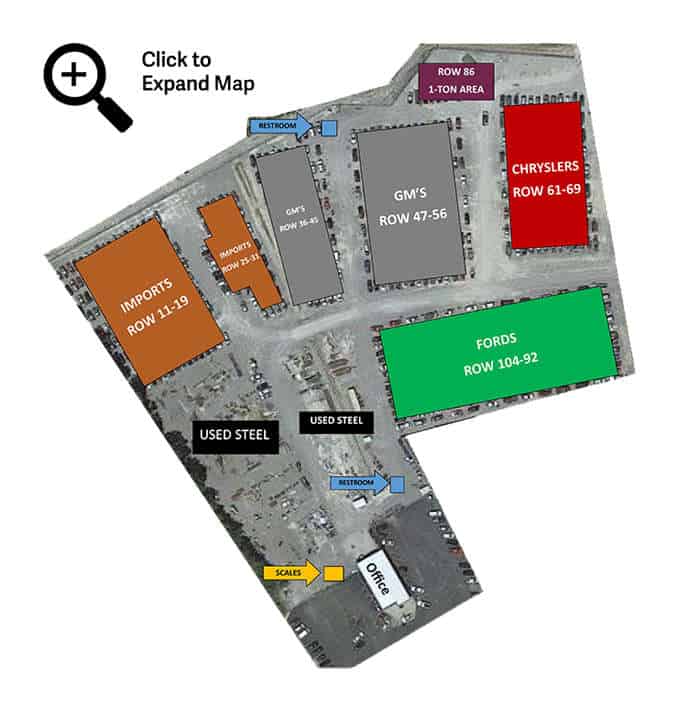 Pick & Pull Used Car Parts, Tullahoma, TN | CFC Auto Salvage